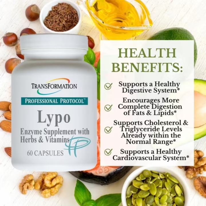 Transformation Enzymes Lypo Enzyme Supplement with Herbs and Vitamins 60 Caps
