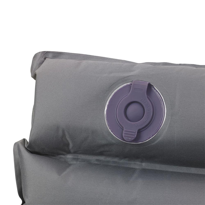 Chattanooga Snugpak Basecamp Ops Air Mat with built-in foot pump in coyote color, outdoor sleeping pad for camping and backpacking.