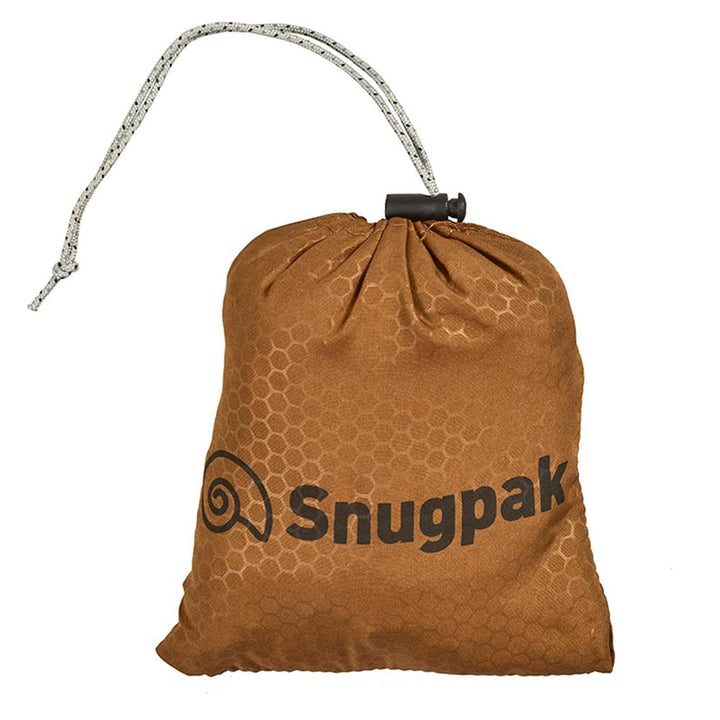 Chattanooga Snugpak Basecamp Ops Air Pillow in coyote color, lightweight travel camping sleeping pad with inflated surface and compact design.