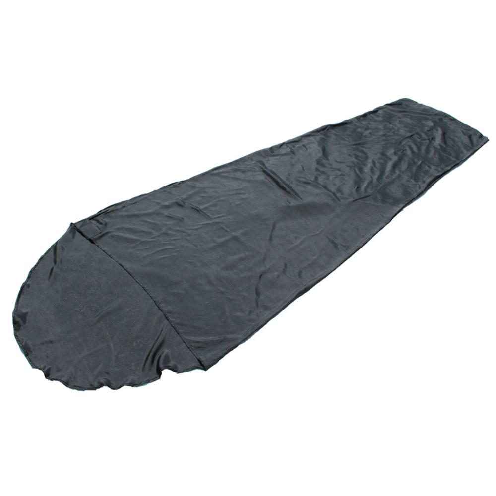 Chattanooga Snugpak Thermalon Silk Mix sleeping bag liner in black, lightweight and soft for added warmth and comfort.