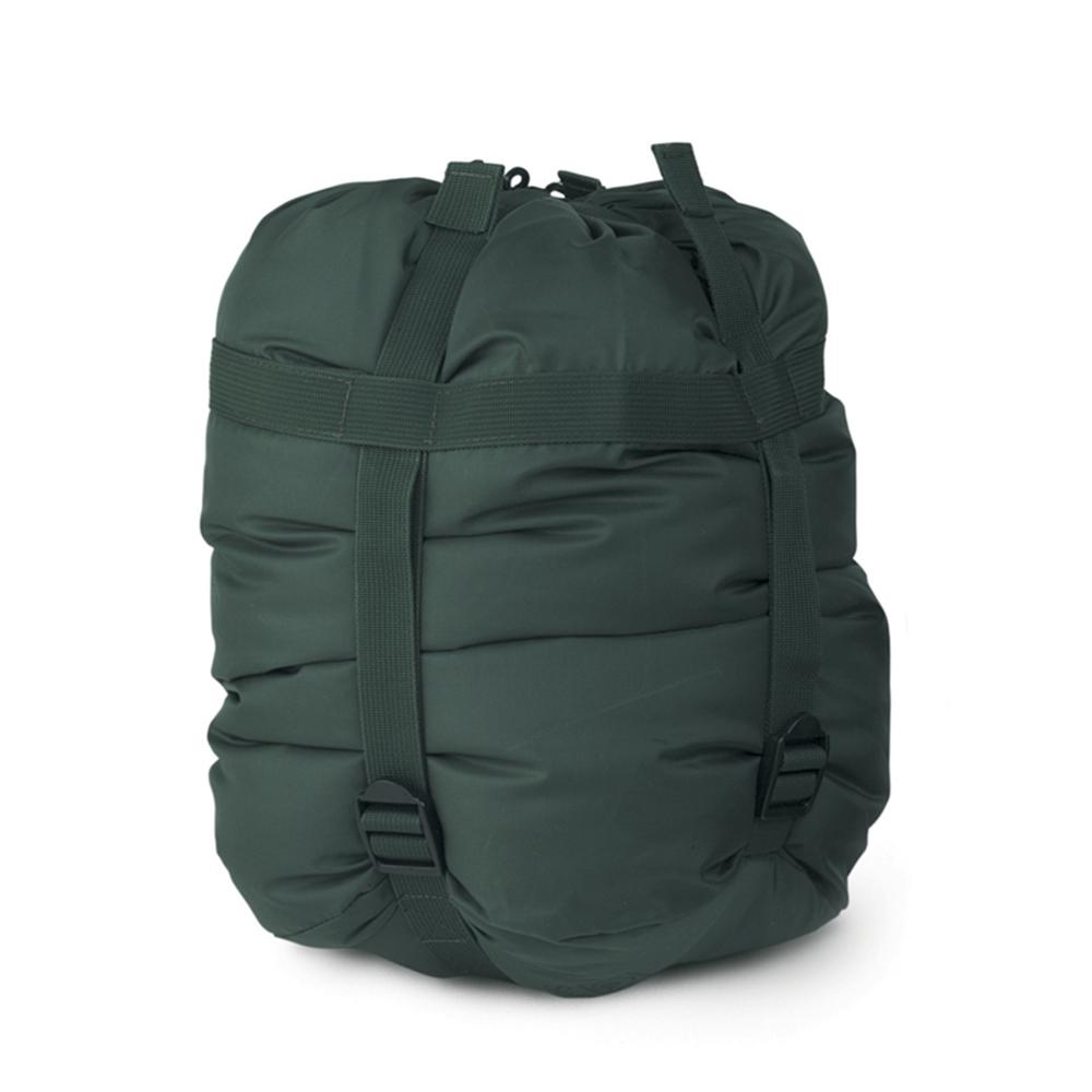 Large olive green Snugpak compression stuff sack by Chattanooga, durable storage bag for camping and outdoor gear.