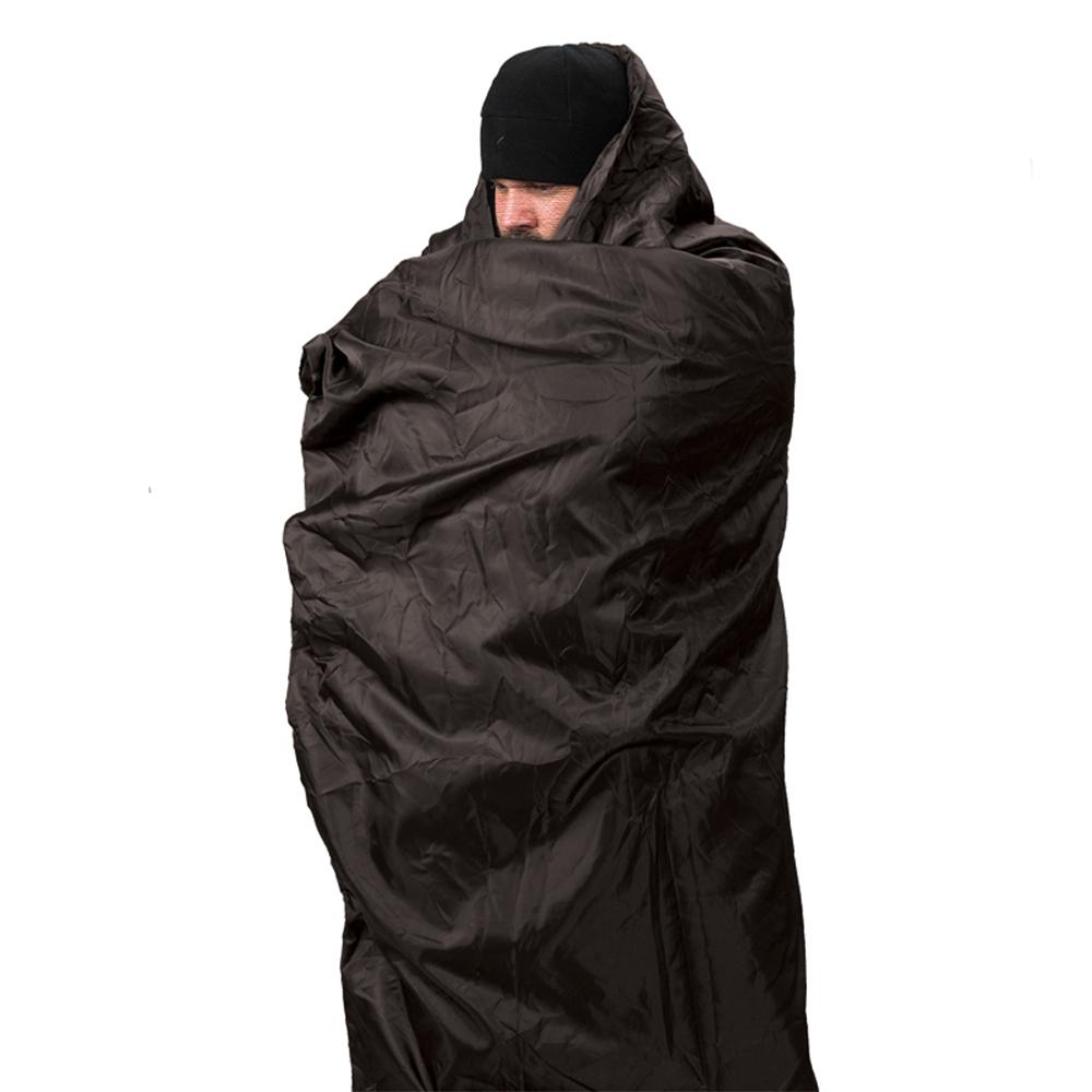 Chattanooga Snugpak Jungle Blanket in black, lightweight and warm for camping and travel, designed as a versatile sleeping blanket.