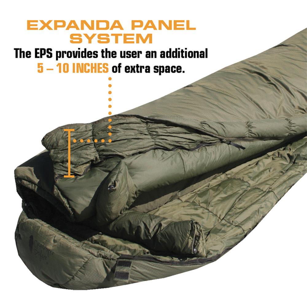 Chattanooga Snugpak Softie Elite 1 black lightweight sleeping bag laid out, showing its compact design and insulated exterior.