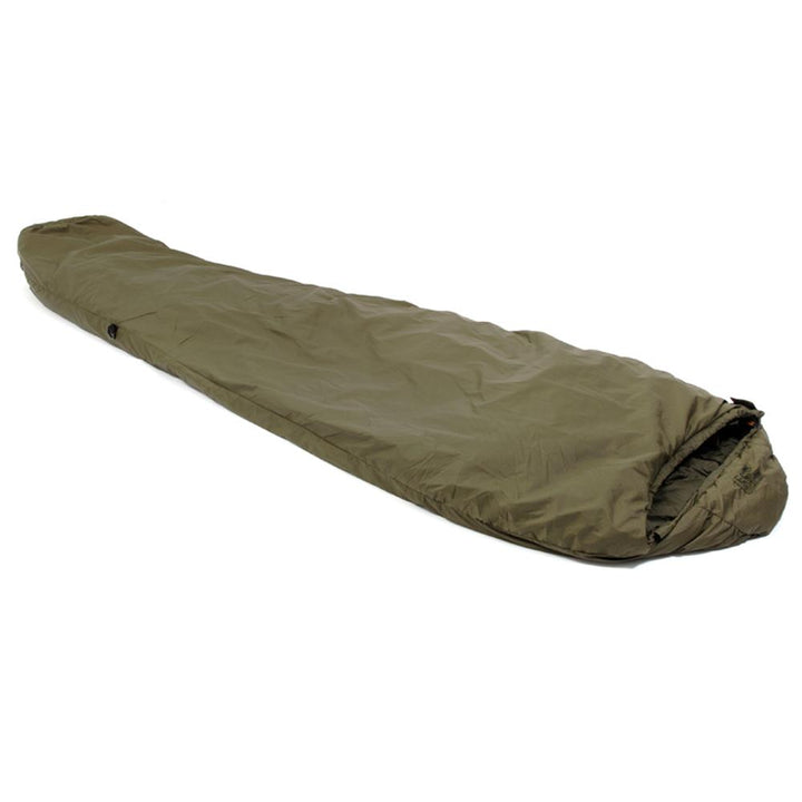 Chattanooga Snugpak Softie Elite 3 olive sleeping bag with expanda panel, designed for outdoor camping and cold weather adventures.