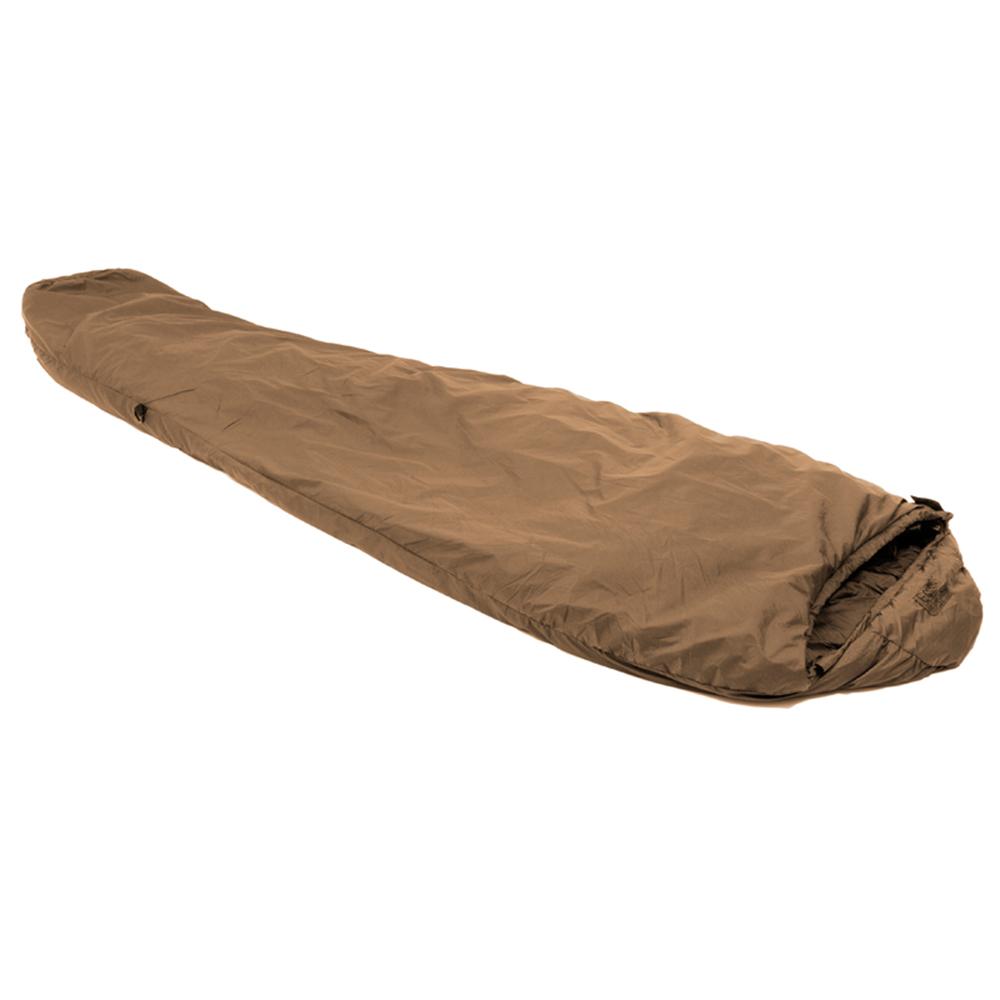 Chattanooga Snugpak Softie Elite 3 Coyote sleeping bag with expand-a-panel, insulated for cold weather camping.