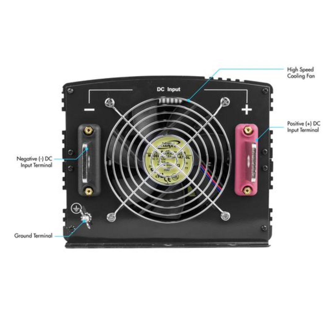 Wagan Corporation 10000W Modified Sine Wave Power Inverter with Remote 3748