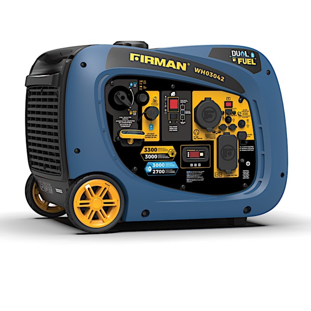 Firman Generators 3300 Watt Dual Fuel Portable Inverter Generator Electric Start - POWER FIT SHOP — Powering Preparedness, Health &amp; Home