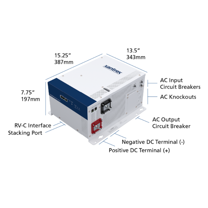 Xantrex Freedom SW RV C 3000W Pure Sine Inverter Wave Charger 815-3012-02