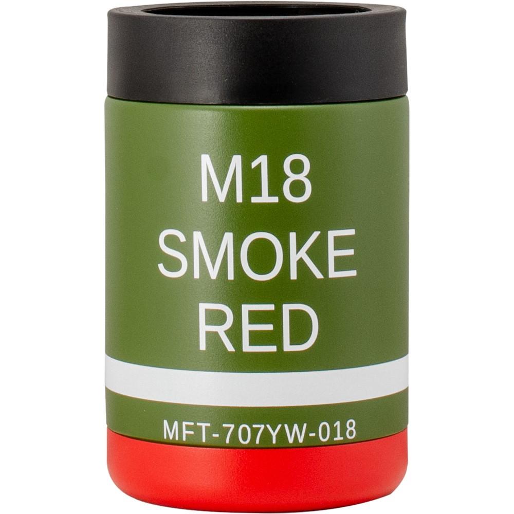 Mission First Tactical M18 Red Koozie Type Can Cooler 12 Oz Stainless Steel - POWER FIT SHOP — Powering Preparedness, Health & Home