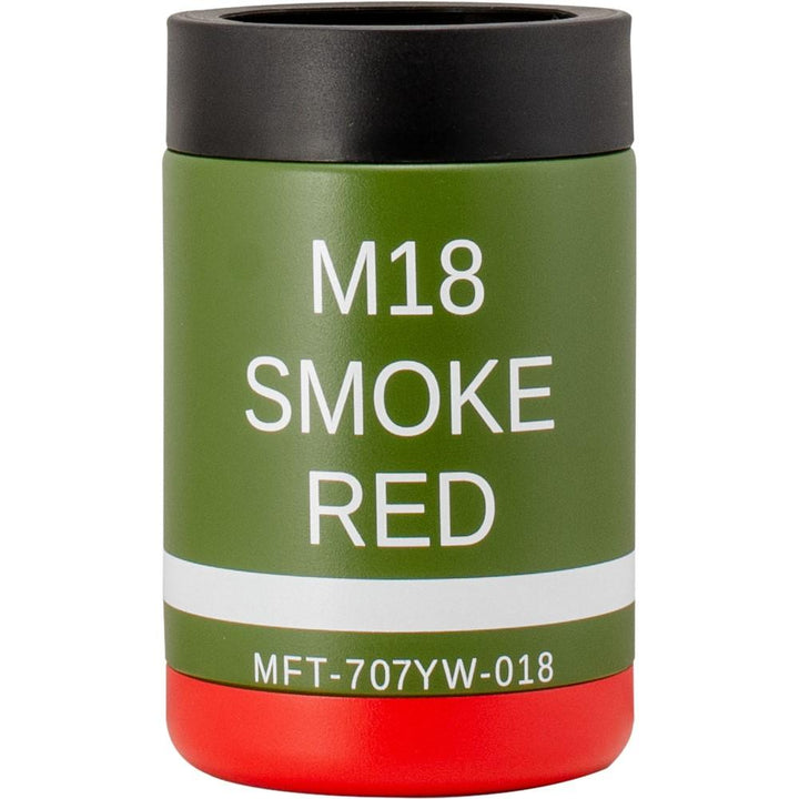 Mission First Tactical M18 Red Koozie Type Can Cooler 12 Oz Stainless Steel - POWER FIT SHOP — Powering Preparedness, Health &amp; Home