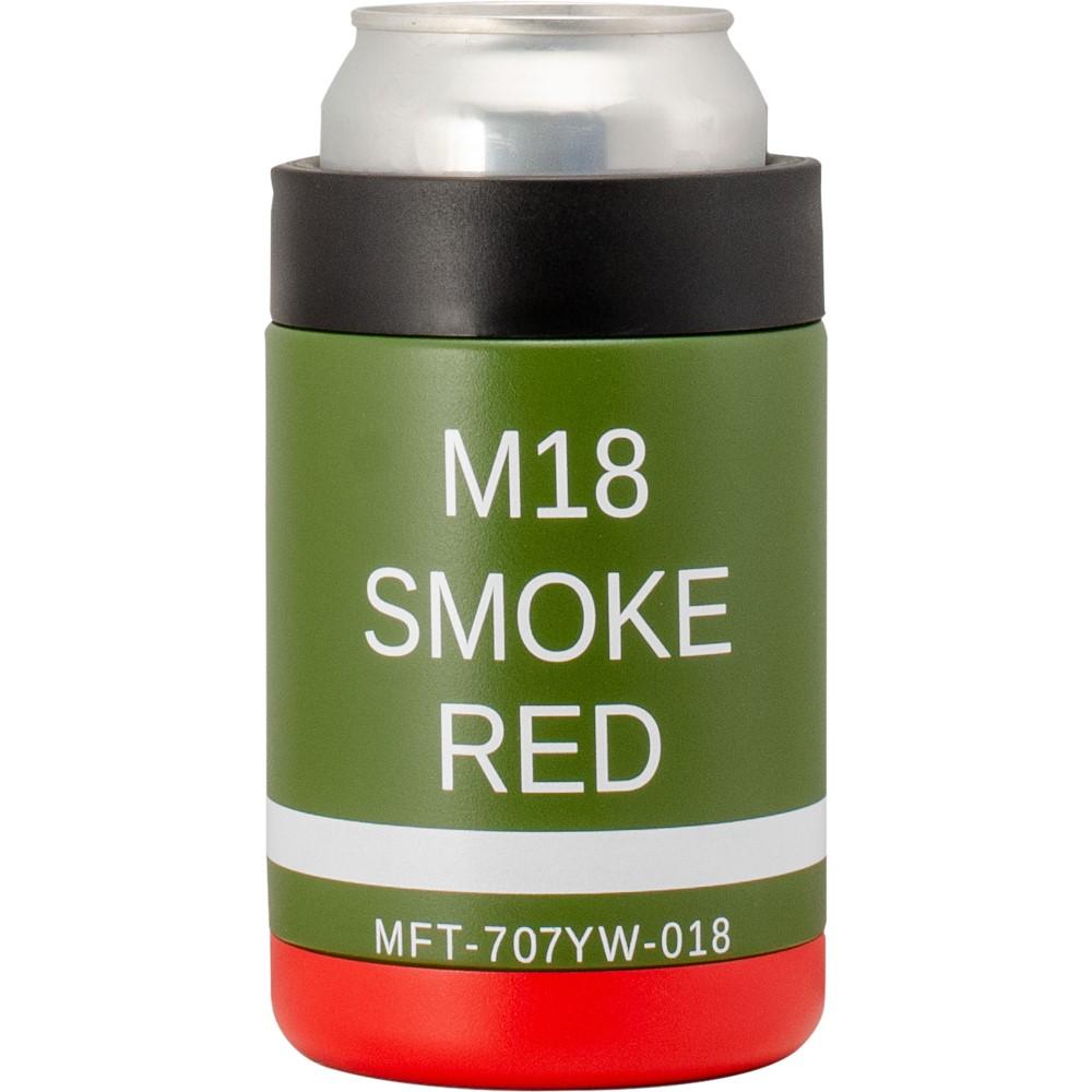 Mission First Tactical M18 Red Koozie Type Can Cooler 12 Oz Stainless Steel - POWER FIT SHOP — Powering Preparedness, Health & Home