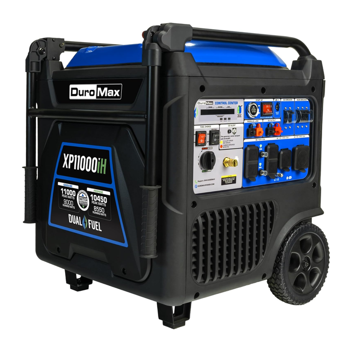 DuroMax XP11000iH 11000 Watt Dual Fuel Portable Digital Inverter Generator - POWER FIT SHOP — Powering Preparedness, Health &amp; Home