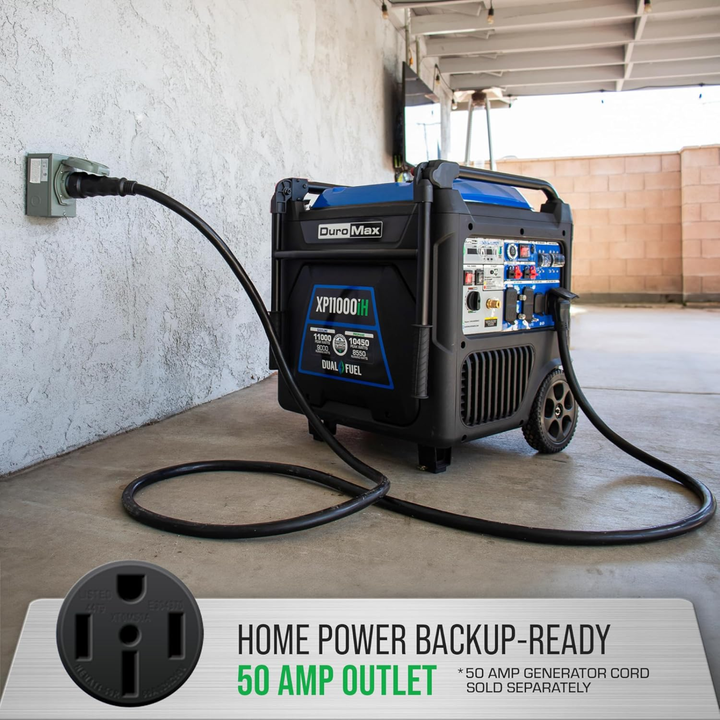 DuroMax XP11000iH 11000 Watt Dual Fuel Portable Digital Inverter Generator - POWER FIT SHOP — Powering Preparedness, Health &amp; Home