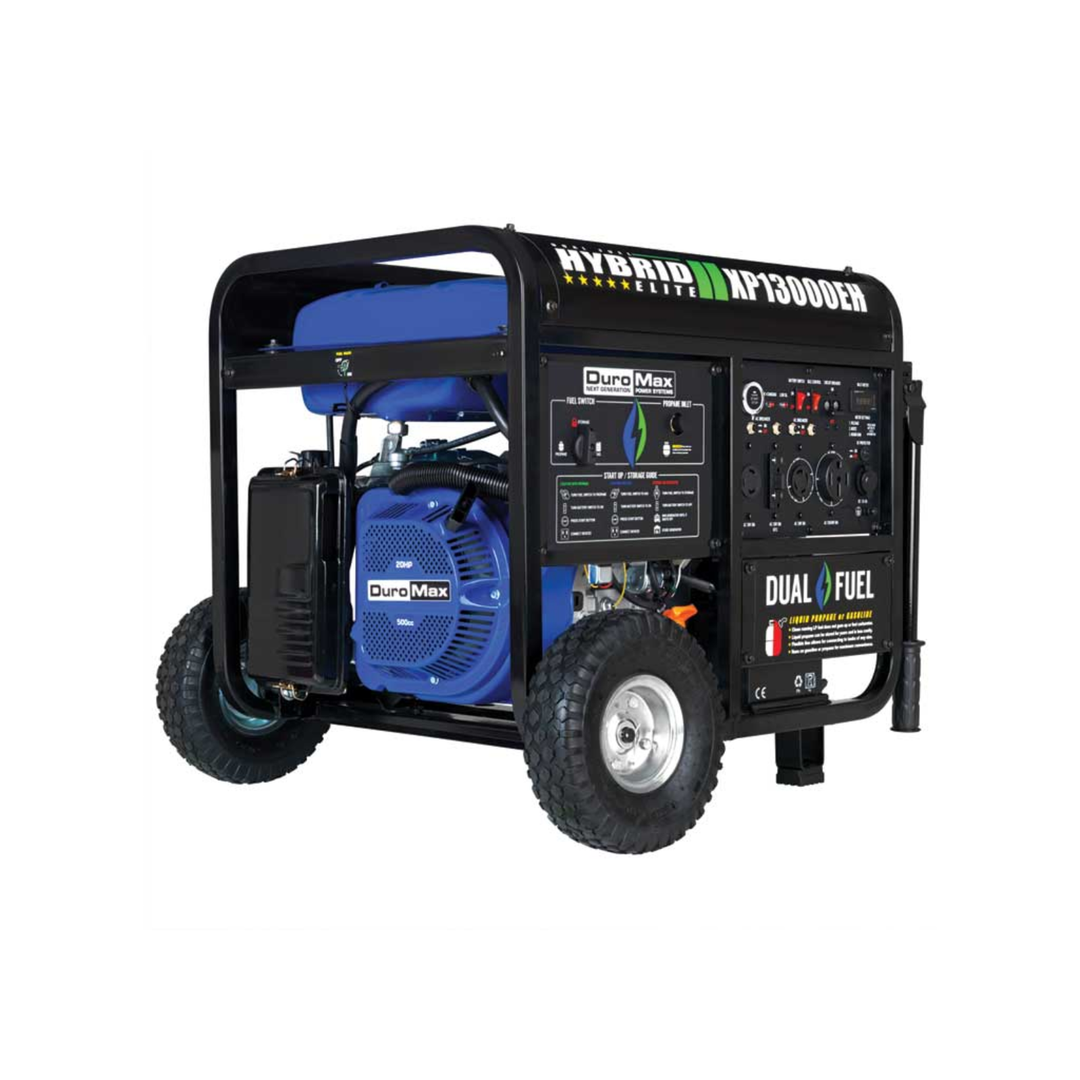DuroMax XP13000EH 13000 Watt Dual Fuel Portable Emergency Home Backup Generator - POWER FIT SHOP — Powering Preparedness, Health &amp; Home