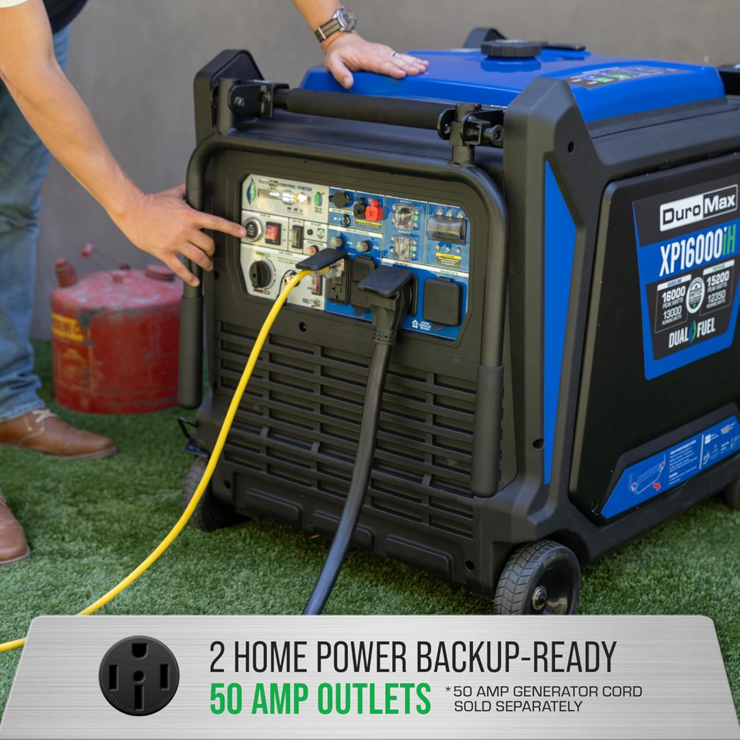 DuroMax XP16000iH 16000 Watt Dual Fuel Portable Digital Inverter Generator - POWER FIT SHOP — Powering Preparedness, Health &amp; Home