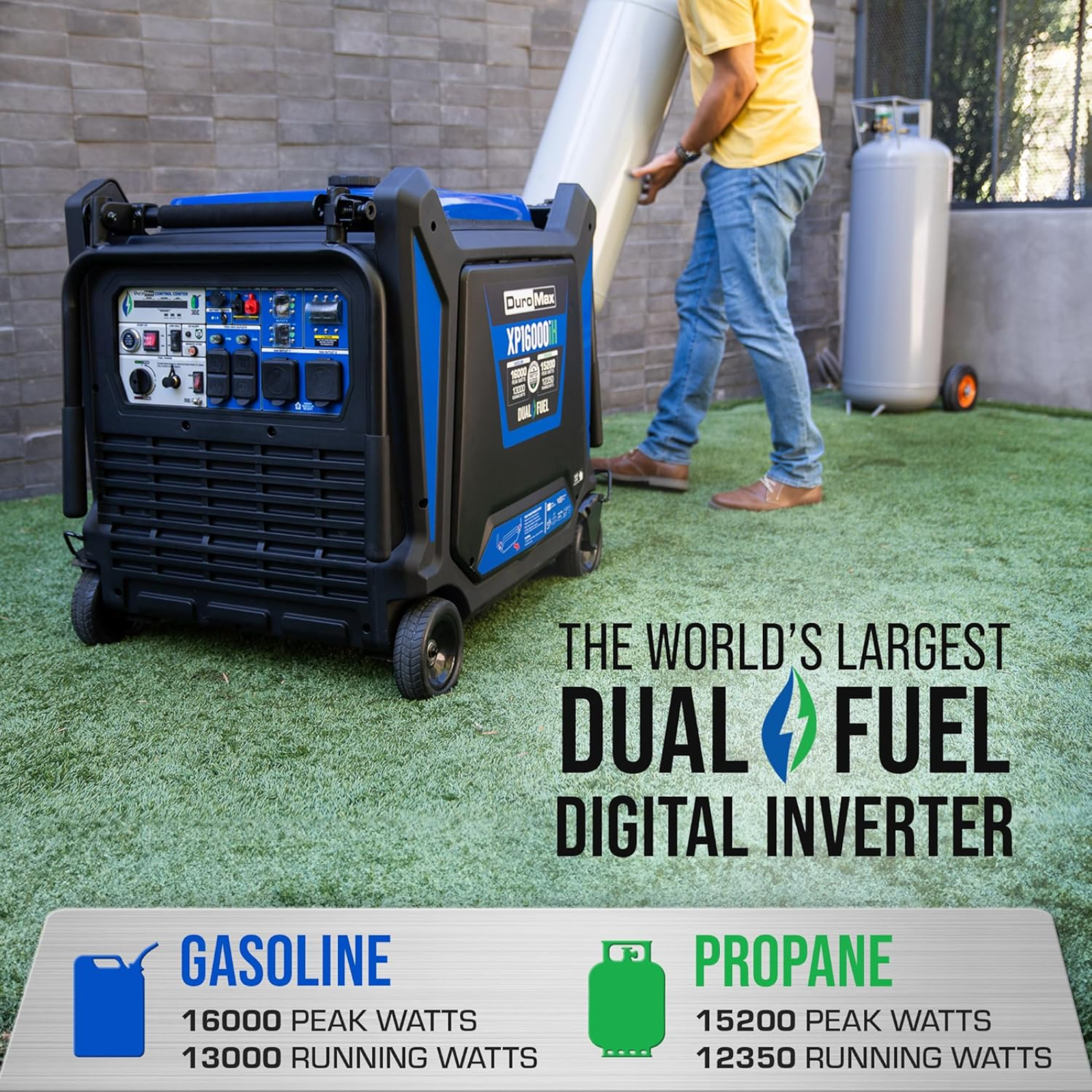 DuroMax XP16000iH 16000 Watt Dual Fuel Portable Digital Inverter Generator - POWER FIT SHOP — Powering Preparedness, Health & Home