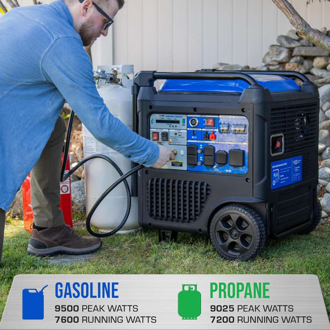 DuroMax XP13000EH 13000 Watt Dual Fuel Portable Emergency Home Backup Generator - POWER FIT SHOP — Powering Preparedness, Health &amp; Home