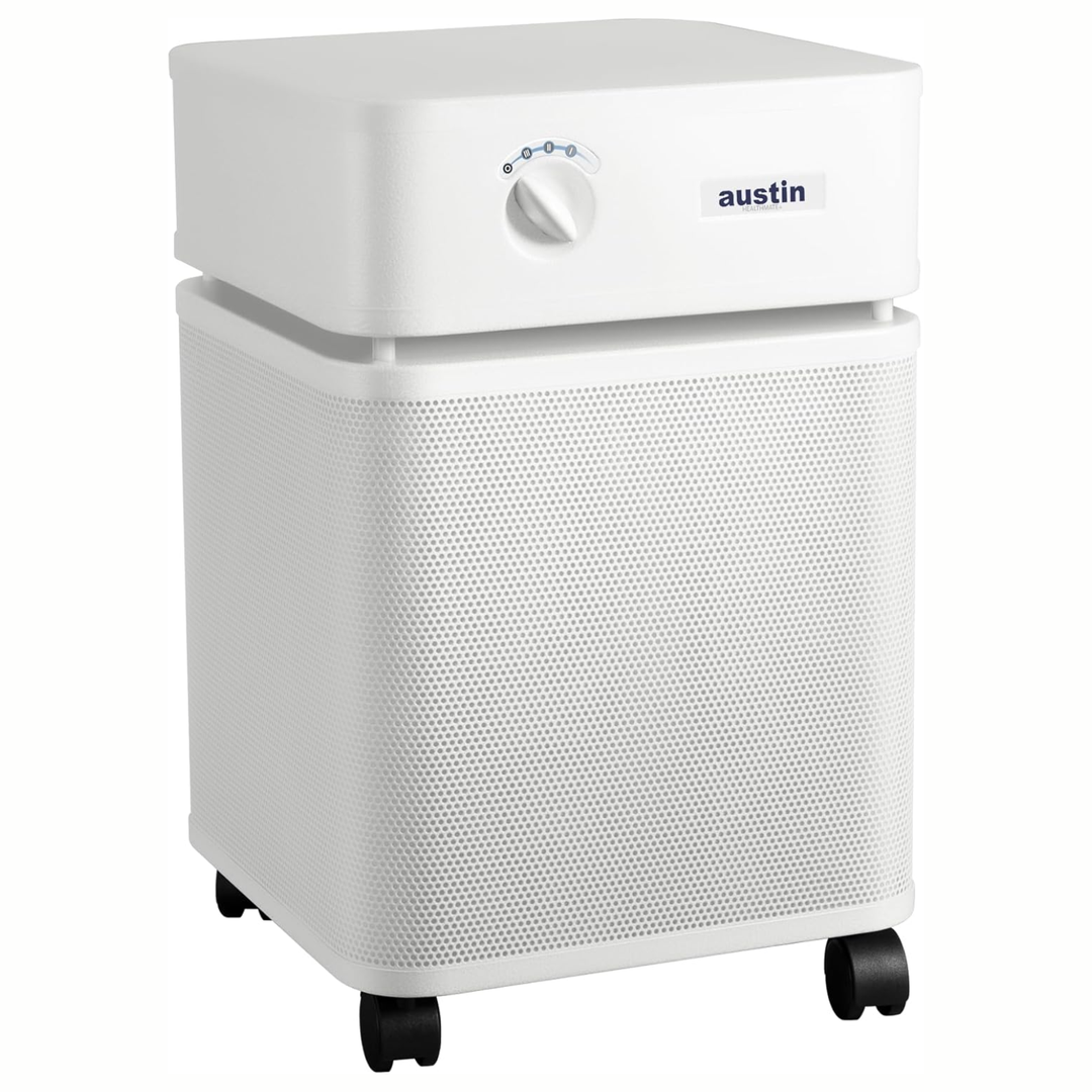 Austin Air HealthMate Plus Standard 220V Air Purifier For Home HM450 White