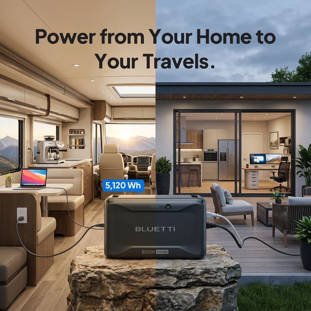 Bluetti Apex 300 Portable Power Station 33484.8Wh + QTY 6 OF B500K Batteries