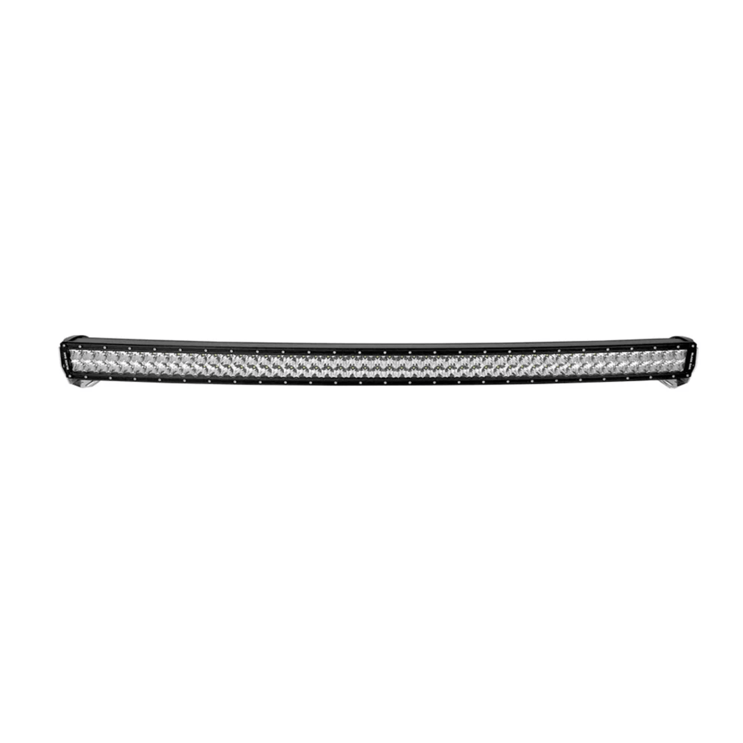Black Oak LED 40-inch curved double row light bar with optic combo, black housing, 5W LED lights, suitable for off-road or automotive use.