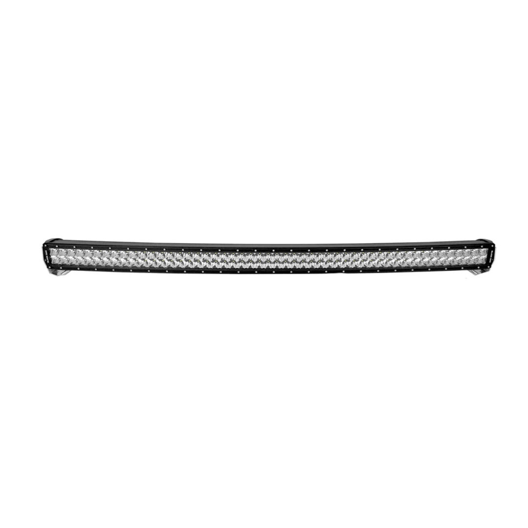Black Oak LED 50-inch curved double-row light bar with 5W combo optics in black housing, designed for off-road and vehicle lighting.