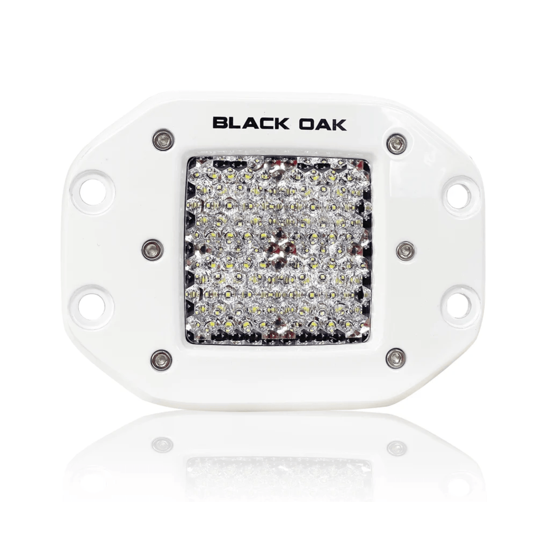 Black Oak LED Flush Diffused Optics Pod Mount Light 10 Watt Cree White Housing - POWER FIT SHOP — Powering Preparedness, Health &amp; Home