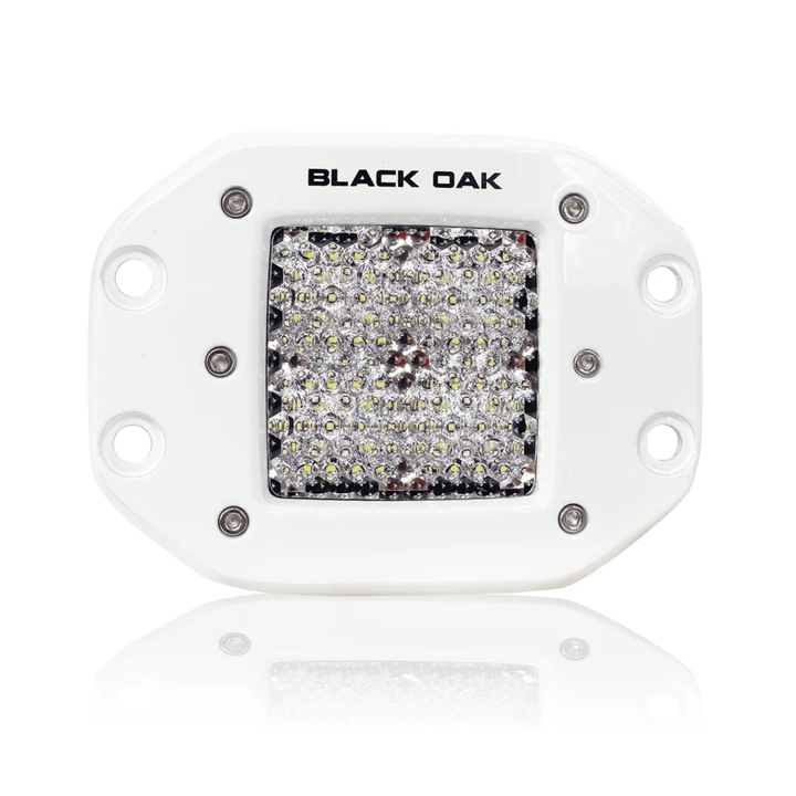 Black Oak LED Flush Diffused Optics Pod Mount Light 10 Watt Cree White Housing - POWER FIT SHOP — Powering Preparedness, Health &amp; Home