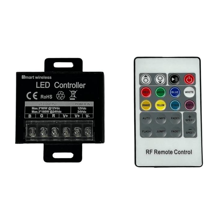 Black Oak LED RGB Controller With Wireless Remote New - POWER FIT SHOP — Powering Preparedness, Health &amp; Home