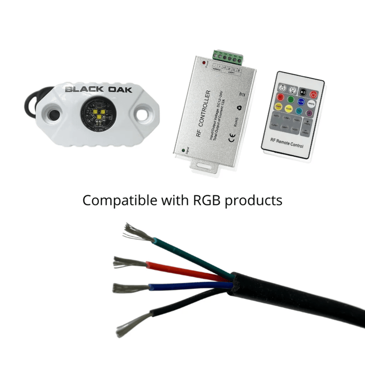 Black Oak LED RGB Wire Insulated 22 AWG Tinned Copper New - POWER FIT SHOP — Powering Preparedness, Health &amp; Home