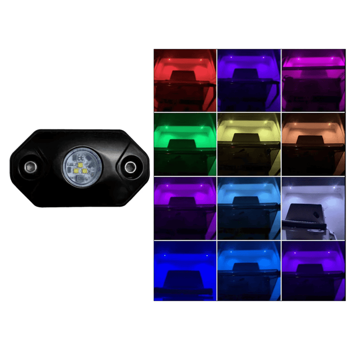 Black Oak LED Rock Accent Light RGB 9W Black Housing 220 Raw Lumens - POWER FIT SHOP — Powering Preparedness, Health &amp; Home