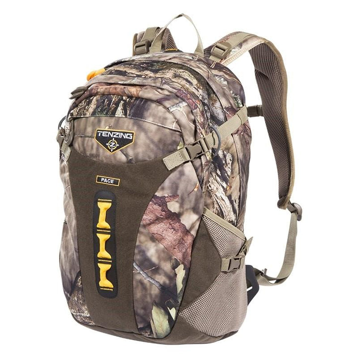 Chattanooga Tenzing Pace Backpack in Mossy Oak Breakup Country Camo, durable and comfortable with ample storage space.
