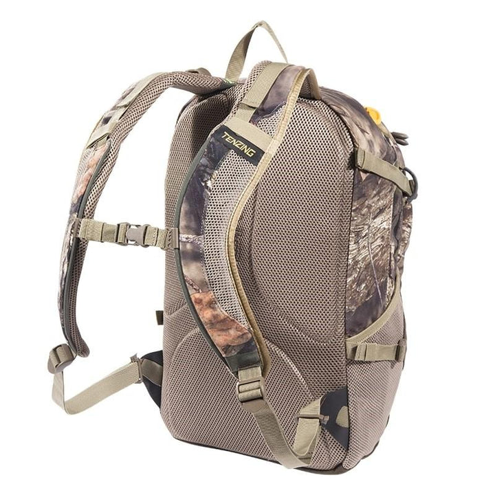 Chattanooga Tenzing Pace Backpack in Mossy Oak Breakup Country Camo with durable, comfortable design and ample storage space.