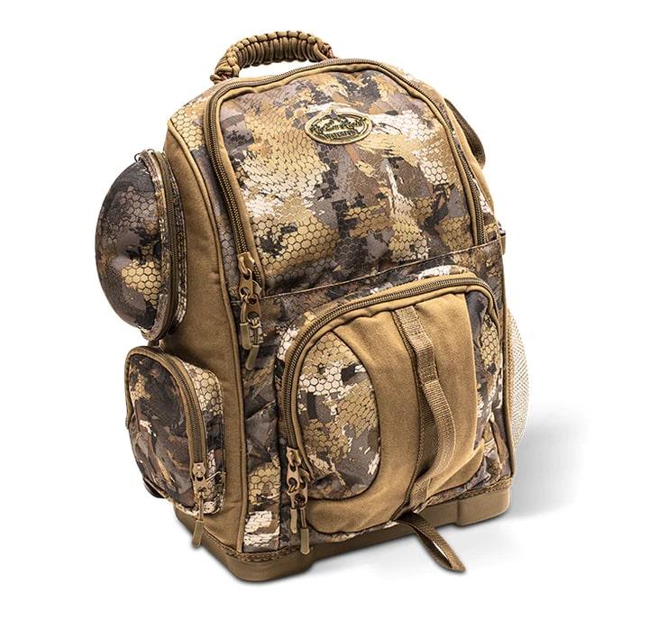 Chattanooga Lowdown Floating Backpack in Optifade Timber with adjustable straps and multiple compartments for outdoor use