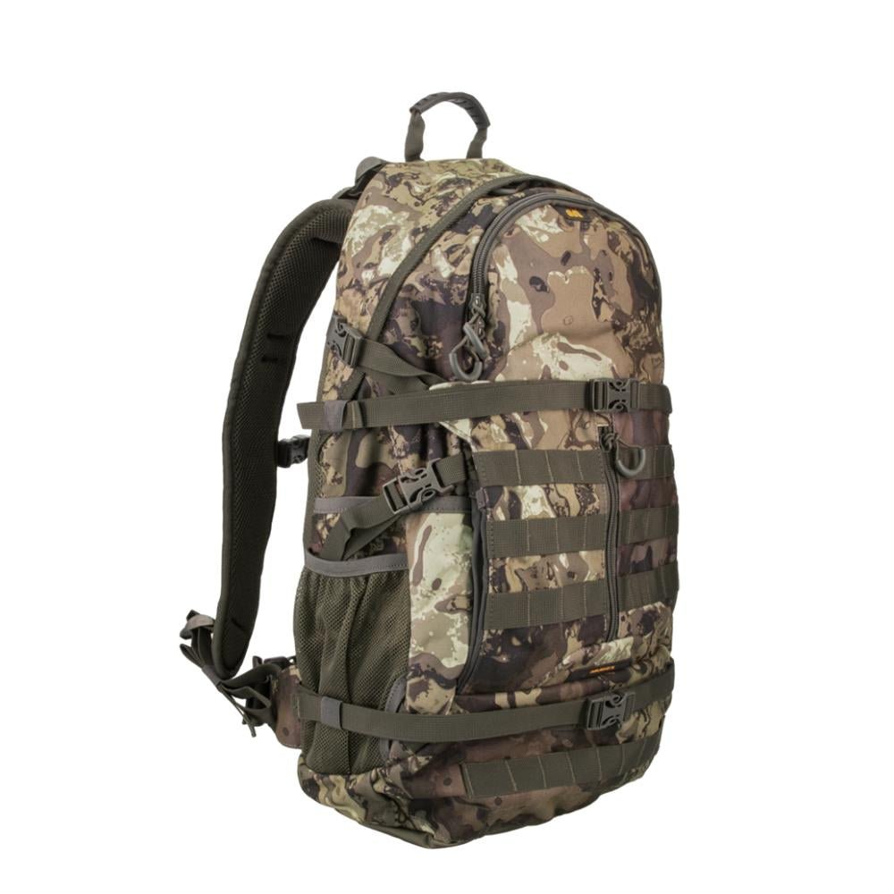 Chattanooga Muddy Pro 1300 Pack outdoor backpack in Veil Canyon Grey with rain cover, durable design for outdoor adventures.