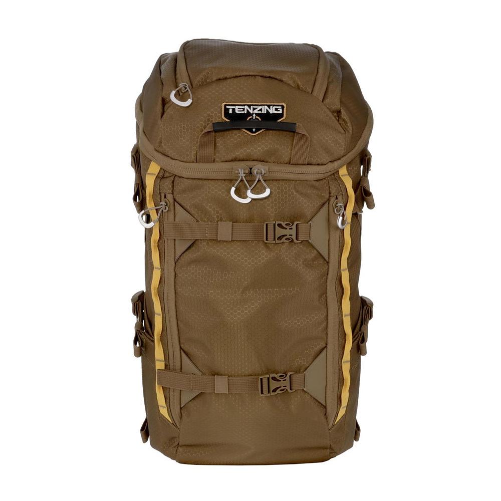 Chattanooga Tenzing Day Pack 1500 backpack in buckskin tan, lightweight outdoor hiking gear with multiple compartments and adjustable straps.