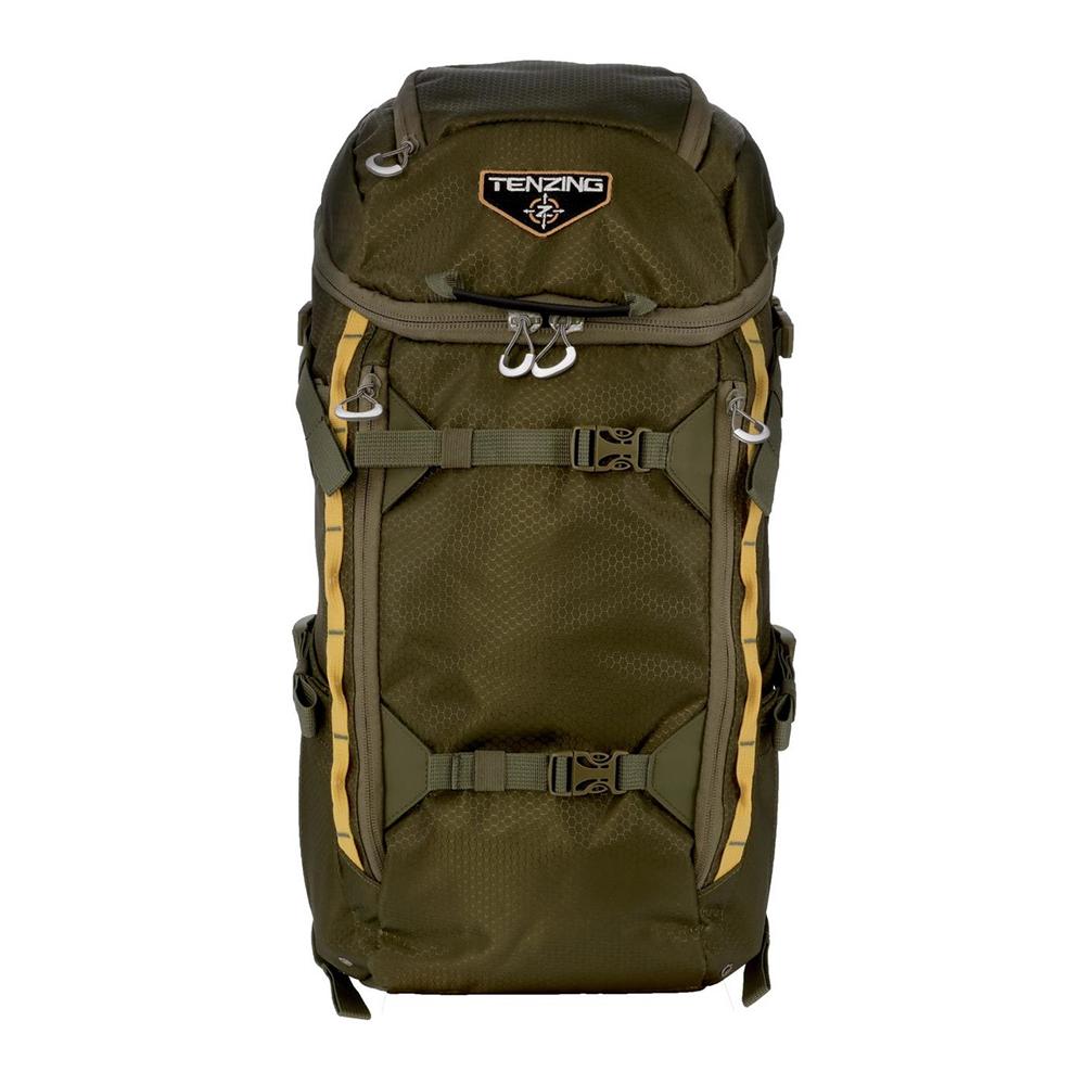 Chattanooga Tenzing Day Pack 1500 backpack in olive green, lightweight outdoor hiking gear with multiple compartments and adjustable straps.