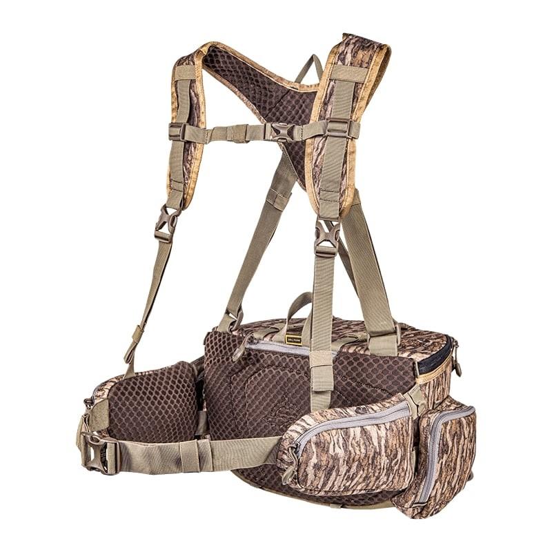Chattanooga Tenzing Hangtime Lumbar Pack in camo, durable outdoor hiking and camping waist bag with multiple compartments.