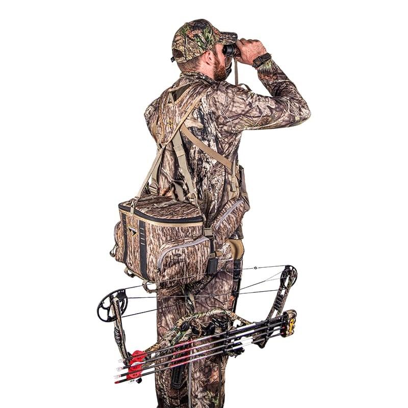 Chattanooga Tenzing Hangtime lumbar pack in camo, durable outdoor waist bag for hiking and camping with multiple compartments.