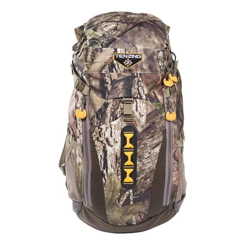Chattanooga Tenzing Rambler Day Pack backpack in Mossy Oak Breakup Country camouflage, durable outdoor bag with multiple compartments