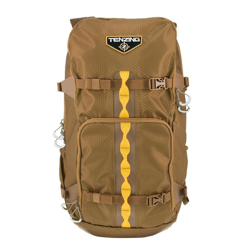 Chattanooga Tenzing TENZING TZW-1200 Whitetail day pack in Buckskin Tan, showcasing durable backpack with multiple compartments.