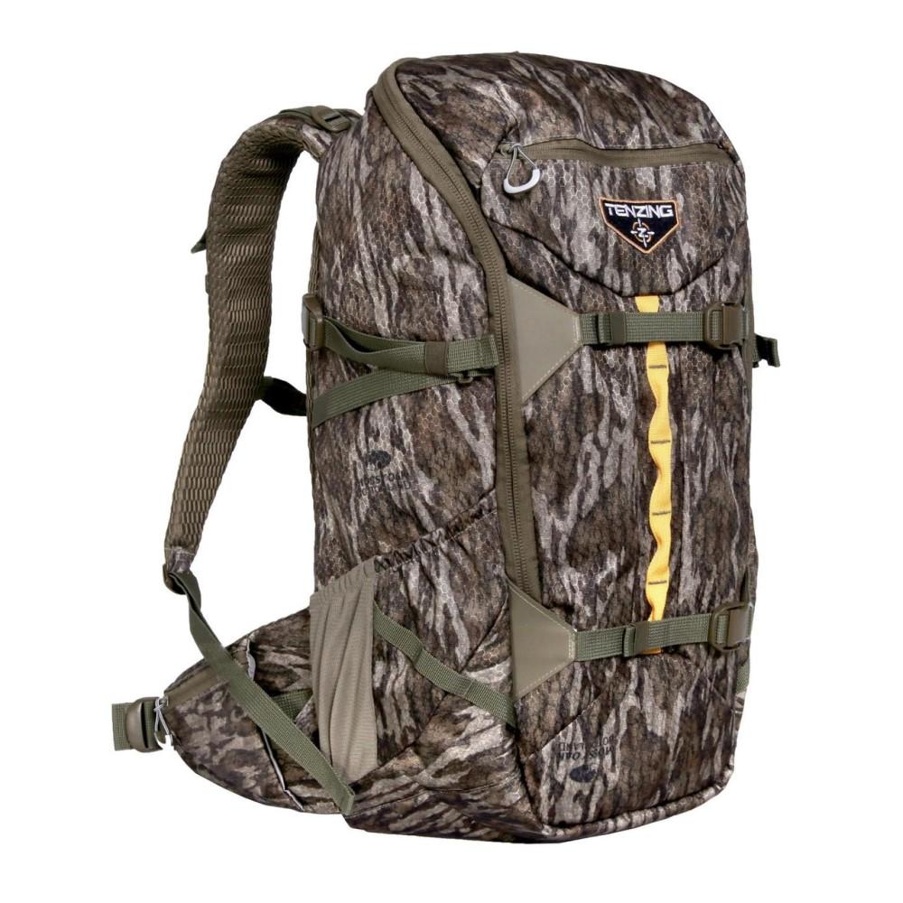 Chattanooga Tenzing TENZING TZW-2100 Whitetail Day Pack in Mossy Oak Bottomlands camouflage with multiple compartments