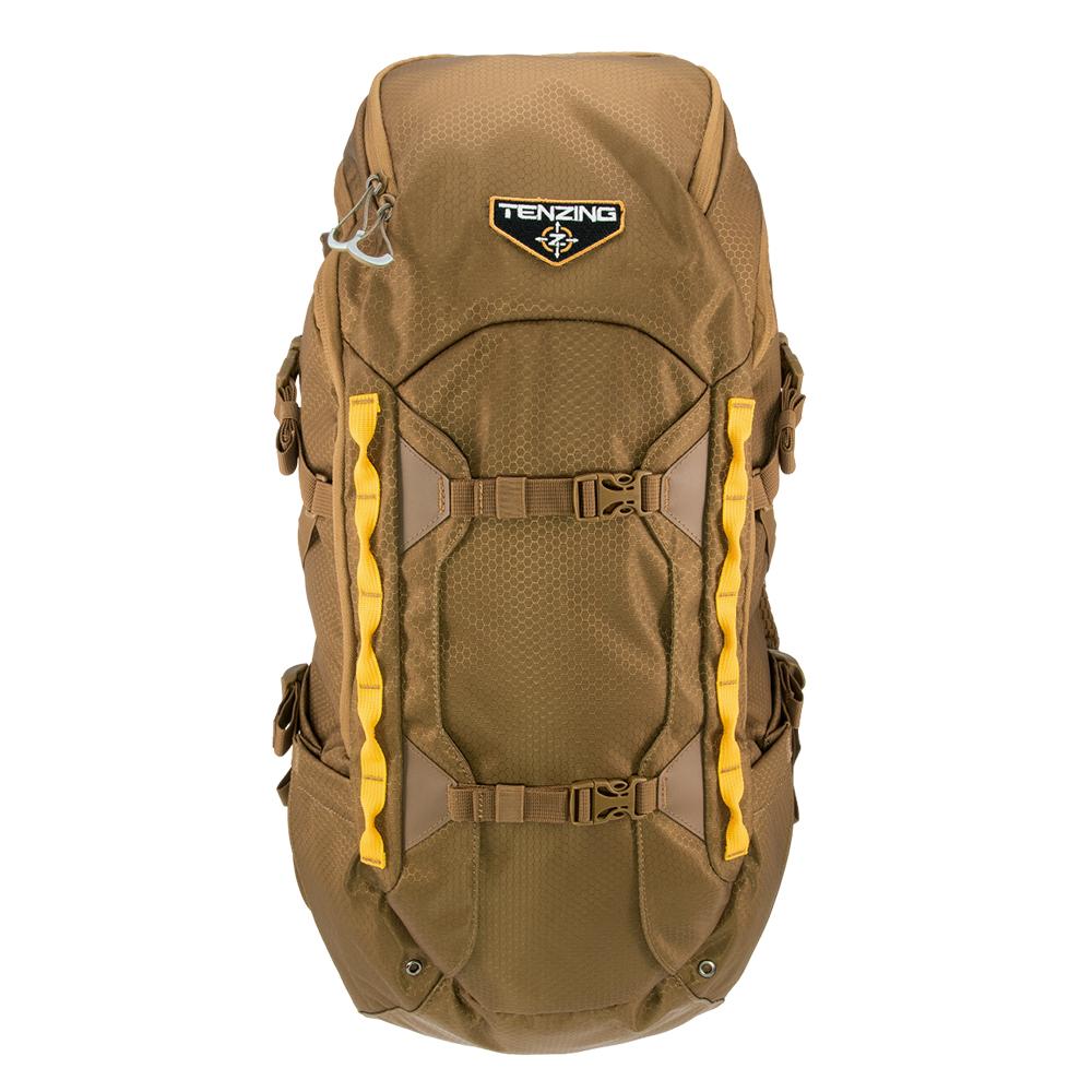 Chattanooga Tenzing TZW-2300 Whitetail Day Pack in buckskin tan, outdoor backpack with multiple compartments and padded straps