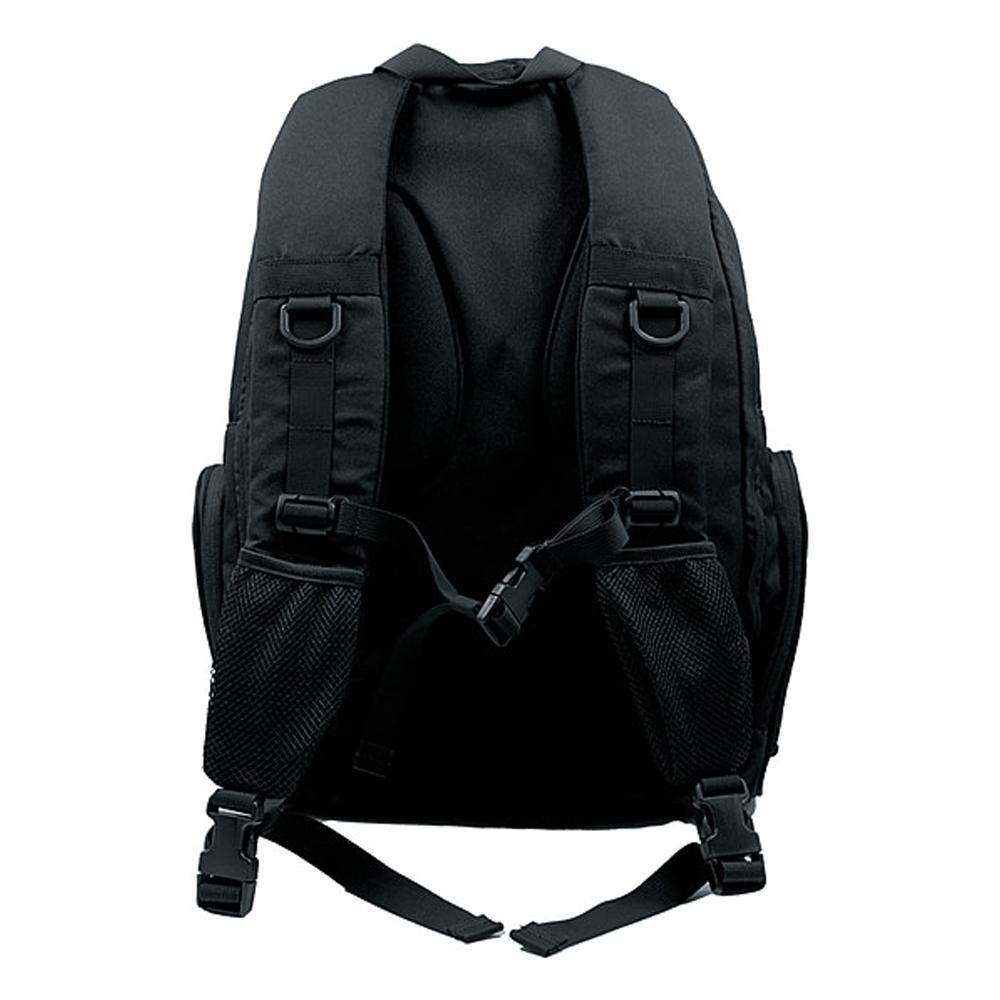 Black Chattanooga Juggernaut 5-Day Backpack with multiple compartments and padded straps, designed for durability and comfort.