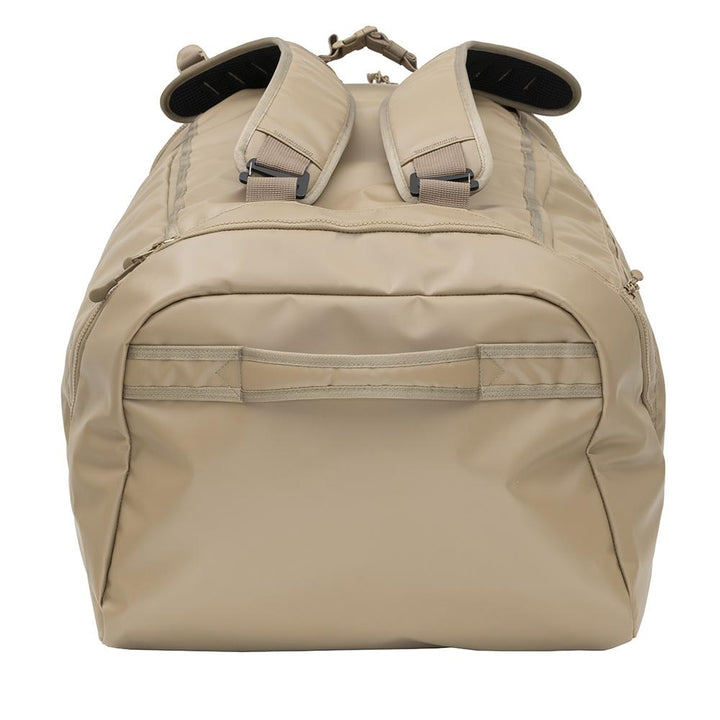 Chattanooga Alps Outdoors Refuge Duffel Bag 40L in tan, durable travel gear storage with sturdy handles and spacious main compartment.