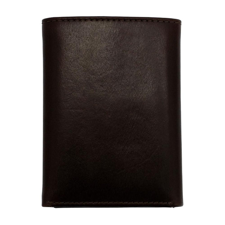 S&amp;W Tri - Fold Wallet Brown Top Grain Leather Durable Compact RFID Protection - POWER FIT SHOP — Powering Preparedness, Health &amp; Home