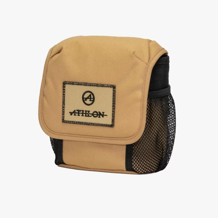 Chattanooga Athlon binocular harness in tan, compact and adjustable outdoor accessory with comfortable straps for secure fit.