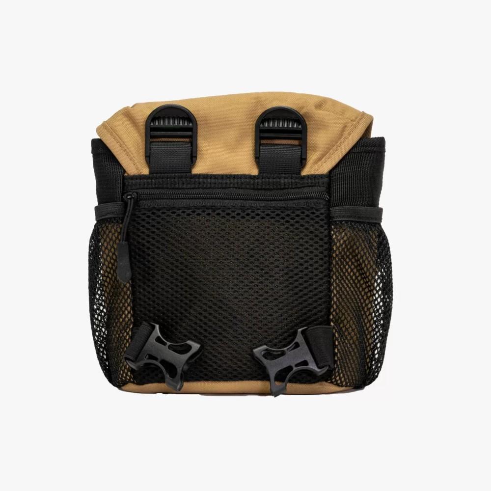 Chattanooga Athlon binocular harness in compact tan, adjustable and comfortable outdoor accessory for secure binocular carrying.