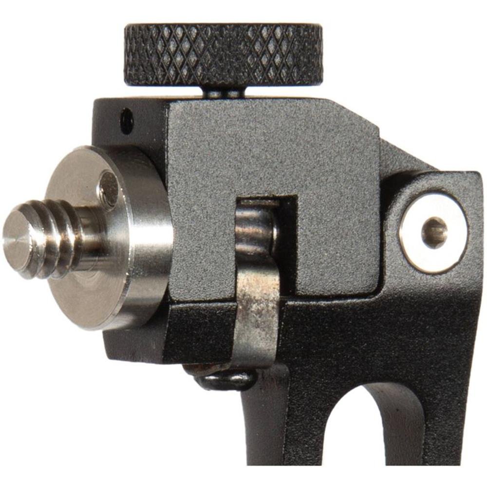Chattanooga quick release bino tripod adaptor attached to binoculars in durable outdoor gear case for secure outdoor viewing.