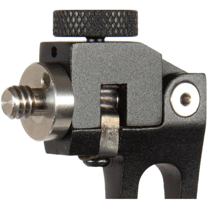 Chattanooga quick release bino tripod adaptor attached to binoculars in durable outdoor gear case for secure outdoor viewing.