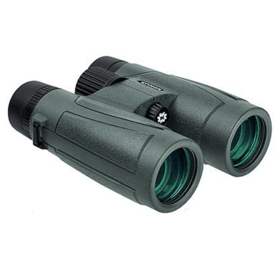 Chattanooga Konus W.A. Regent-HD 8x42mm waterproof binocular with multicoated green lenses, designed for clear outdoor viewing.
